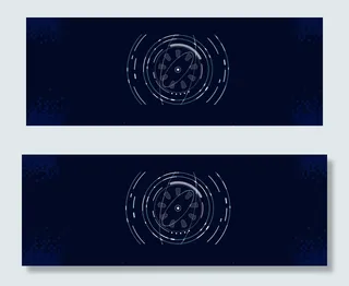 蓝色电子科技商务智能数码banner