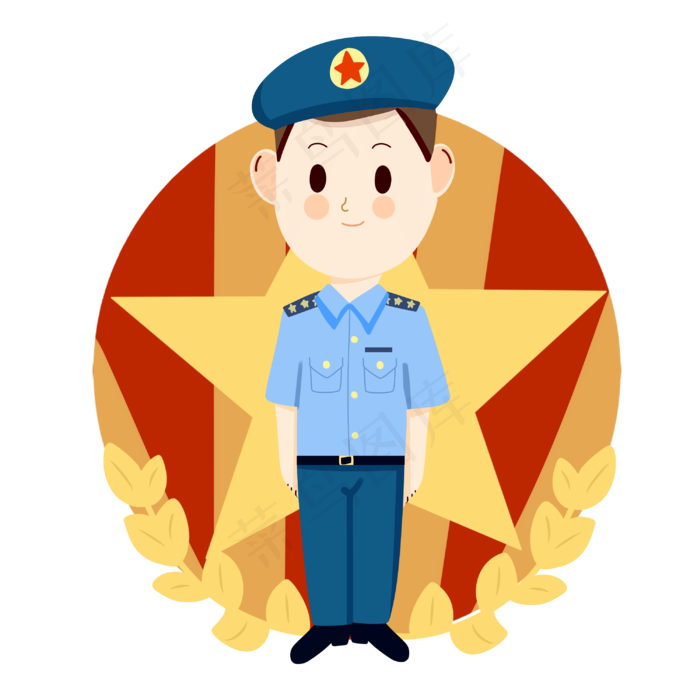 中国解放军(3000X3000(DPI:300))psd模版下载
