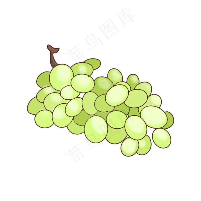 夏日可爱简约水果葡萄(2048X2048(DPI:132))psd模版下载