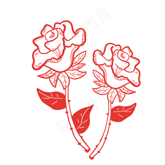 玫瑰花蕾(2000*2000px 72 dpi )psd模版下载