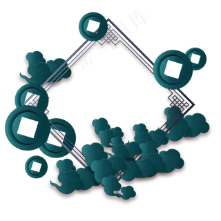 中国风祥云边框