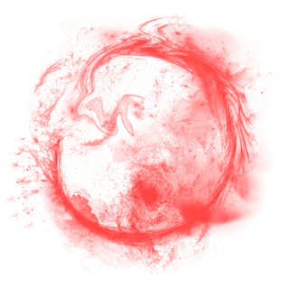 红色的笔刷效果