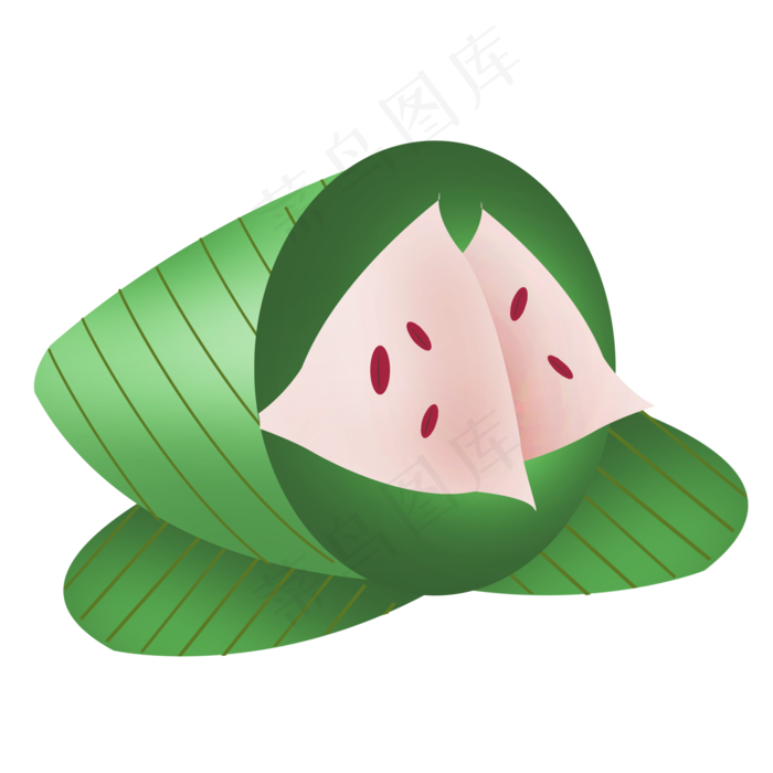 端午节红豆馅粽子(2000X2000(DPI:300))psd模版下载