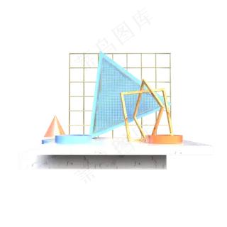 C4D大理石风格电商展示台