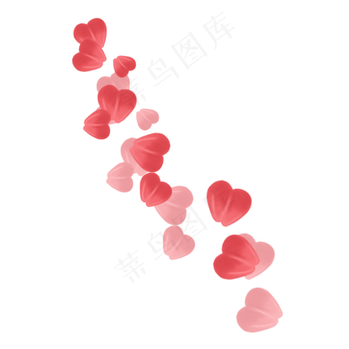 玫瑰花花瓣漂浮(2000X2000(DPI:762))psd模版下载