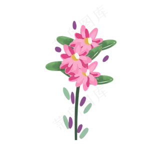 卡通美丽的鲜花下载