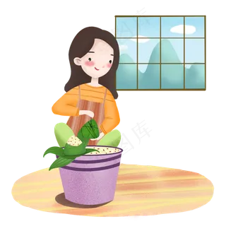 端午节在家包粽子