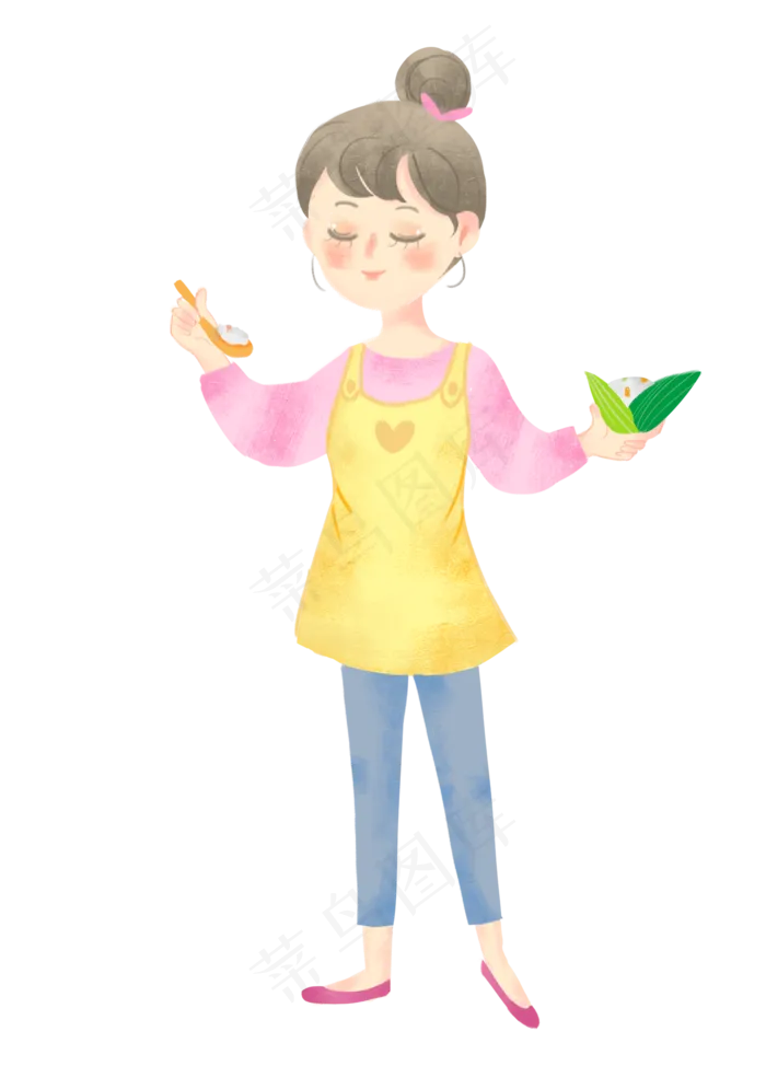 包粽子女孩