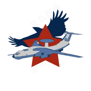简约扁平卡通建军节空军战斗机飞