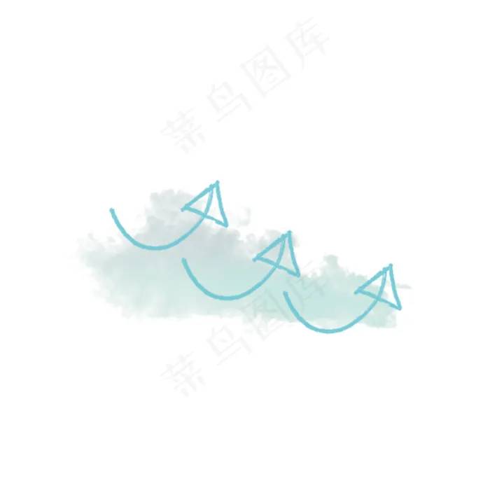 透气箭头标志元素,免抠元素(2000*2000px)psd模版下载