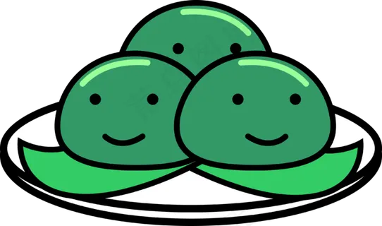 清明节微笑的青团