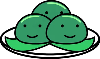 清明节微笑的青团