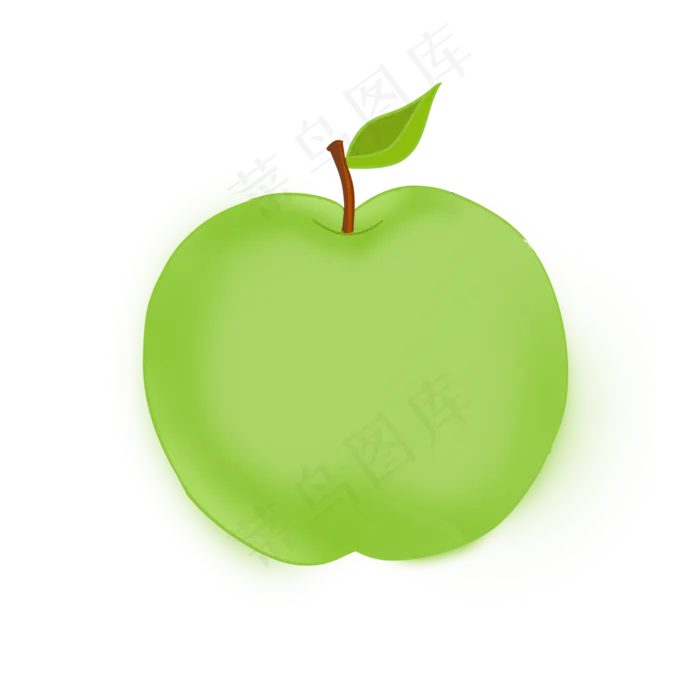 蛇果绿色苹果平安吉祥(2000X2000(DPI:300))psd模版下载