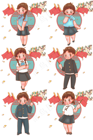 民国时期的少年少女