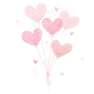 儿童节爱心气球