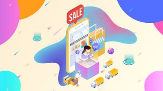电商促销手机购物互联网金融商用图