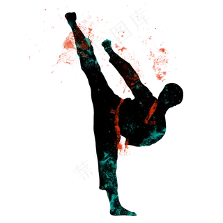 开学季跆拳道社团招新剪影,免抠元素