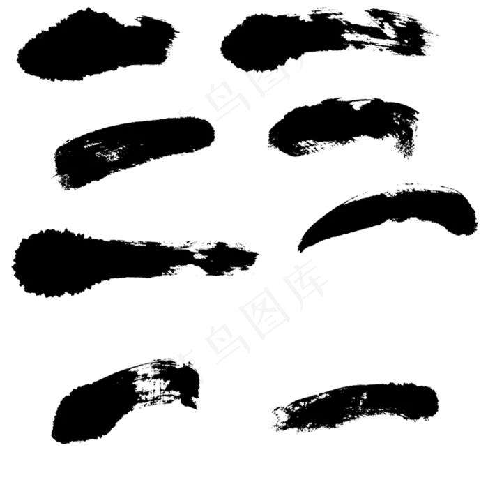 绘画笔触笔(1278X1262(DPI:72))psd模版下载