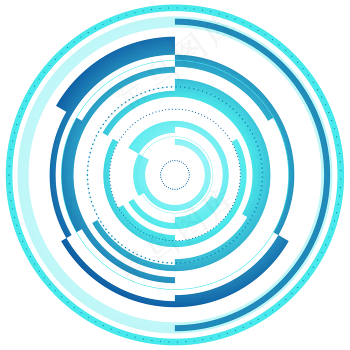 科技感圆形笔刷(3000X3000(DPI:300))ai矢量模版下载