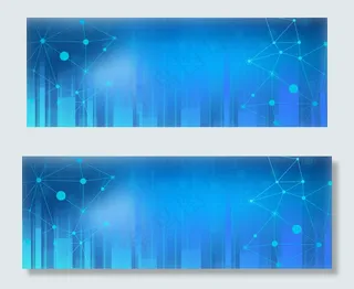 商务网络科技蓝色banner