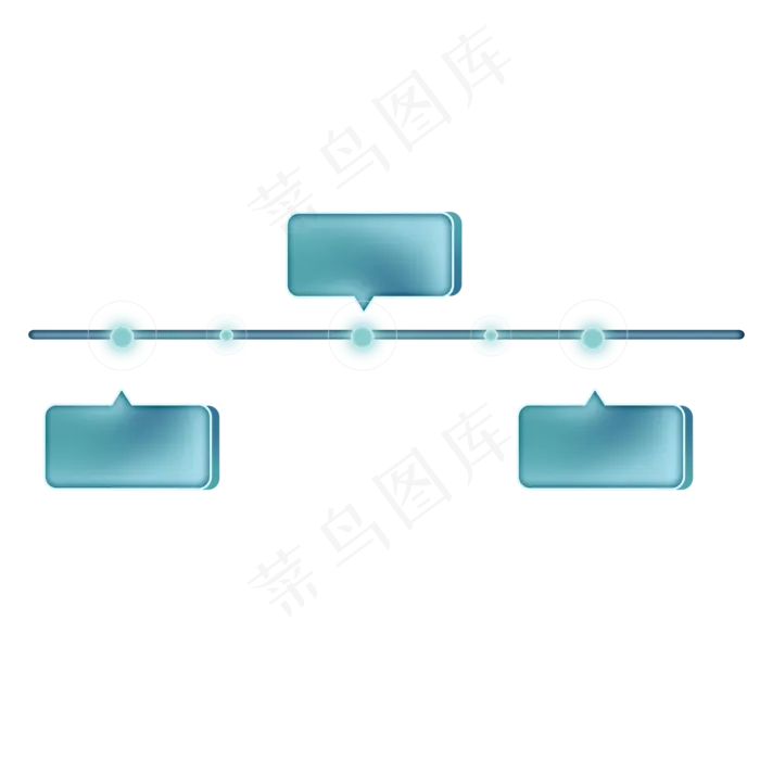 光感商务蓝绿色对话框,免抠元素(2000X2000(DPI:300))psd模版下载