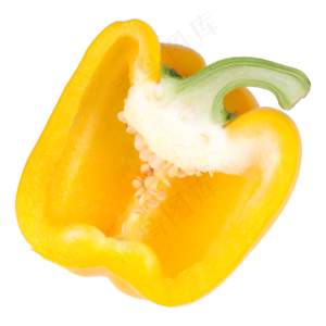 黄色切开的菜椒,免抠元素