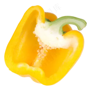 黄色切开的菜椒,免抠元素