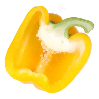 黄色切开的菜椒,免抠元素