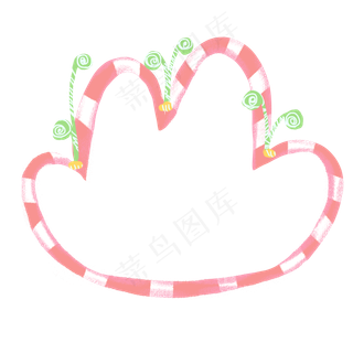 春夏粉色可爱花鸟边框PNG图片,免抠元素