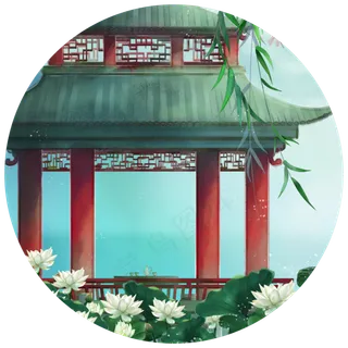 湖光楼宇重阁山水