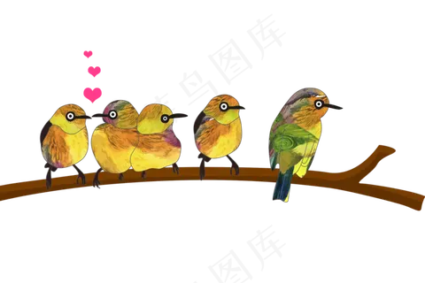 爱心亲吻小鸟 爱心亲吻小鸟