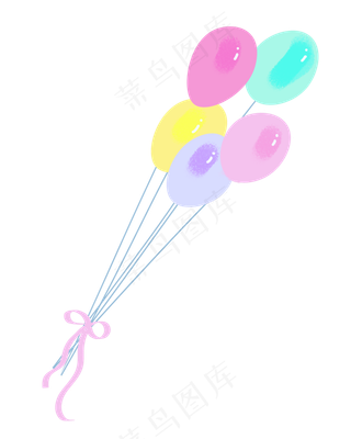 六一儿童节装饰彩色气球