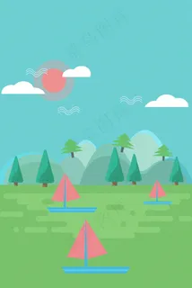 春分春日青山绿水风景