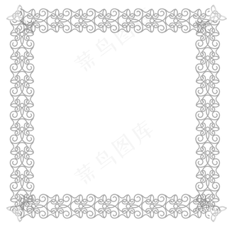 清新边框唯美图案元素,免抠元素