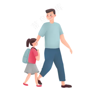 温馨父亲节父女