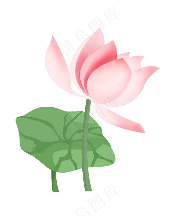 美丽的粉色荷花(2000X2429(DPI:300))psd模版下载