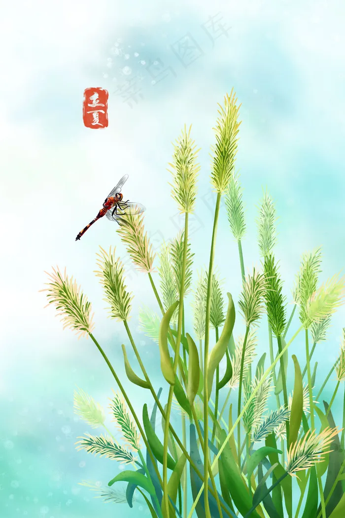 二十四节气之立夏(3545*5315px 300 dpi )psd模版下载