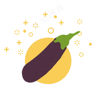简约卡通立秋处暑农作物图形元素