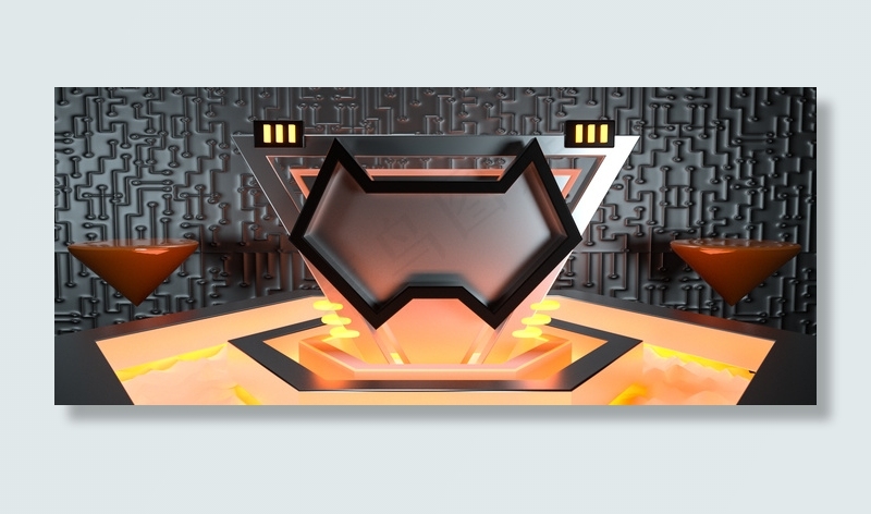 电商科技数码展台背景