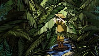 夏日探险厚涂重彩画