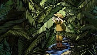 夏日探险厚涂重彩画