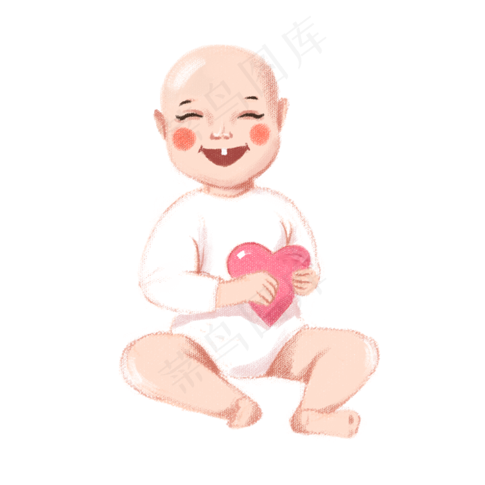 母亲节抱着爱心的婴儿(2000X2000(DPI:300))psd模版下载