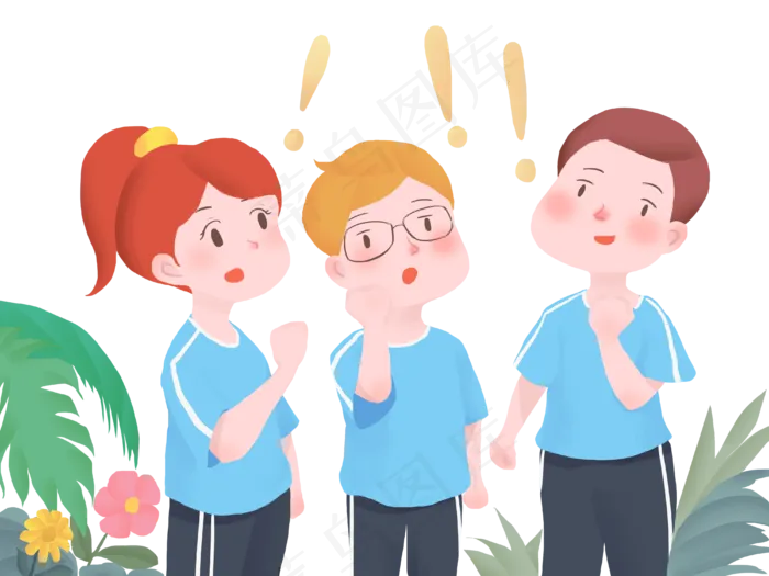 高考加油同学加油努力奋斗卡通手(4000X3000(DPI:300))psd模版下载