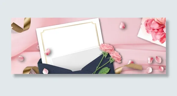 感恩节促销感谢信花朵banner海报