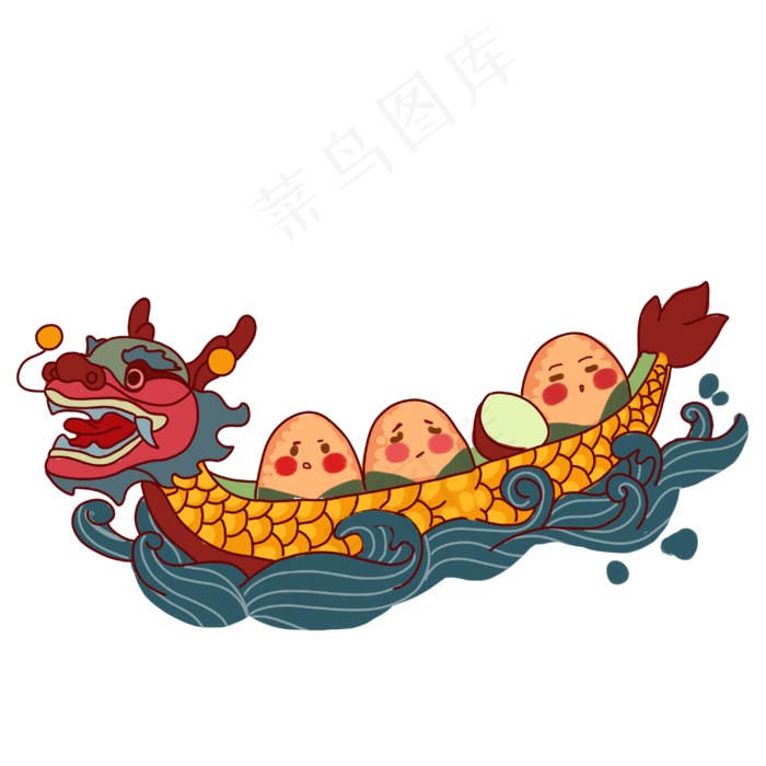 端午节赛龙舟图(3000X3000(DPI:300))psd模版下载