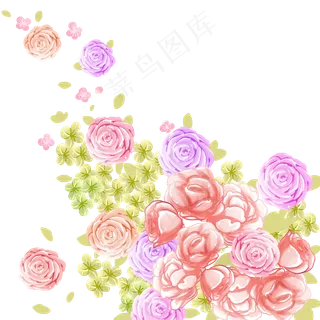 唯美花卉免抠素材