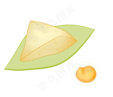 卡通三角粽子插图