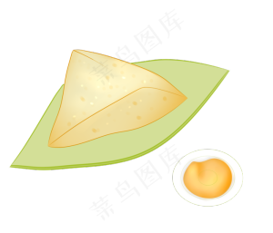卡通三角粽子插图