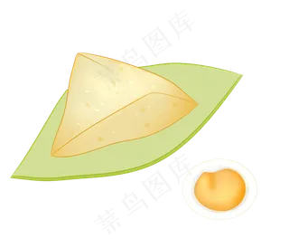 卡通三角粽子插图