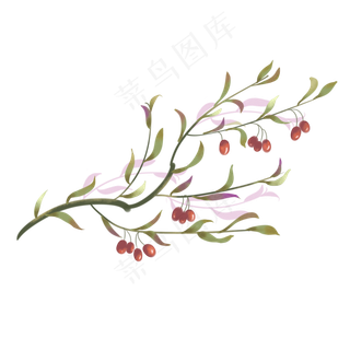 八一建军节绿色橄榄枝